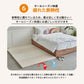 カラズマットthesun CLEANタイプ 140×200cm 2枚セット ベージュ プレイマット 赤ちゃん ベビー  140 200 4cm 2枚セット クリーン 防炎 フロアマット ベビーマット 折りたたみ 折り畳み 防水 出産祝い 防音 お昼寝マット Caraz カラズ thesun 床暖房対応 リバーシブル 【保証付き】