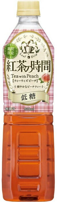 【送料無料】UCC 上島珈琲 紅茶の時間 ティーウィズピーチ 低糖 930ml×24本/2ケース【北海道・東北・四国・九州・沖縄県は必ず送料がかかります】