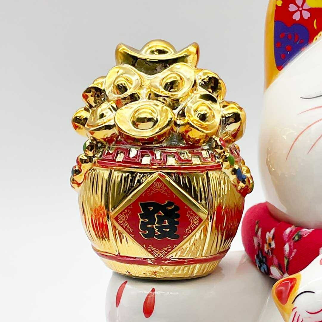 風水 置物 招き猫 生意興隆 千万両 福 招財 劫財 金 風水アイテム 金運アップ 財運 金運 恋愛 健康 仕事 家庭 華やか 商売繁盛 幸運 開運 富 スピリチュアル お金持ち ご利益 御利益 御守り ハッピー 幸せ かわいい 可愛い