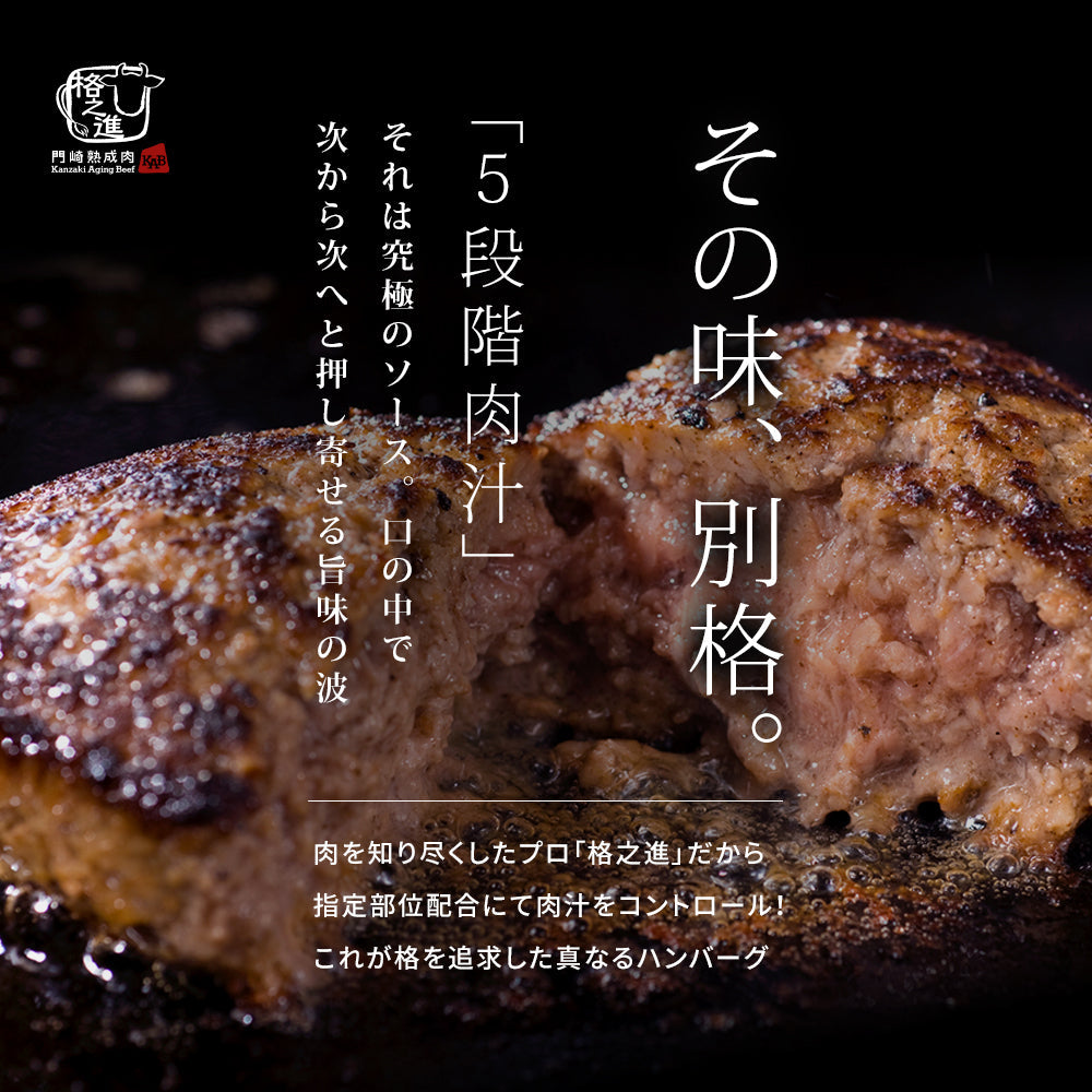 【限定クーポンで20%OFF】格之進 黒格ハンバーグ （20個セット） 黒毛和牛 塩麹