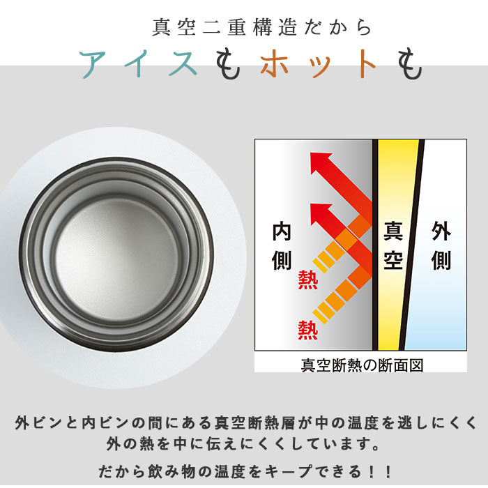 【ブラック】 アスベル タンブラー 290ml 通販 保冷 保温 蓋付き おしゃれ マグボトル カフェマグ ワンタッチ 広口 注ぎやすい 洗いやすい ステンレスボトル 真空断熱 マイボトル 水筒 ASVEL TL290