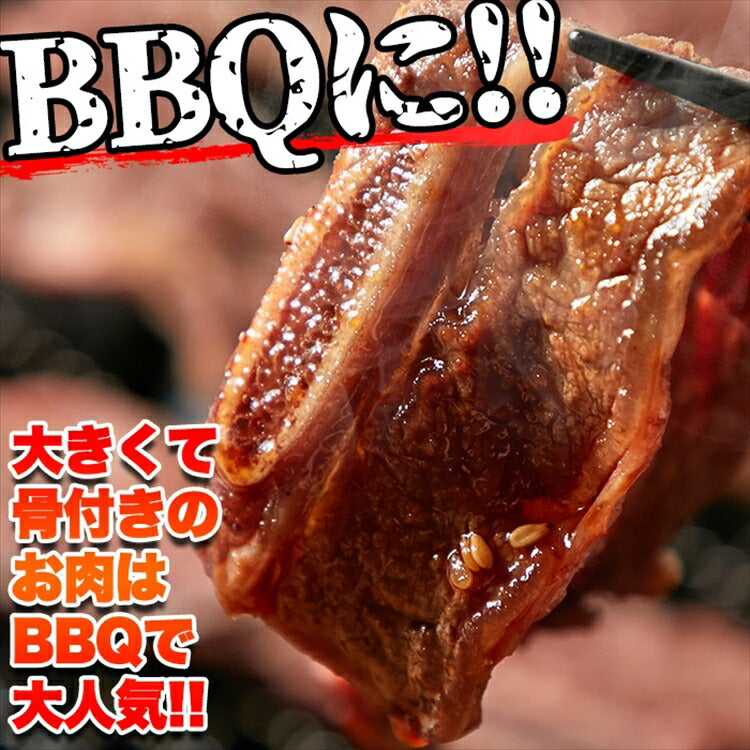 骨付きカルビ　ショートリブ　どっさり約1kg　【業務用】