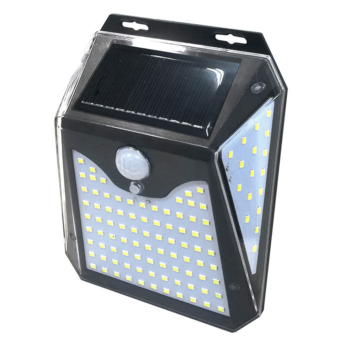 【ブラック】 センサーライト 屋外 ソーラー 通販 led 人感 防犯 ライト 太陽光 照明 自動点灯 防雨形 玄関 ガレージ 壁掛け 壁面 明るい モーションセンサー トレードワン