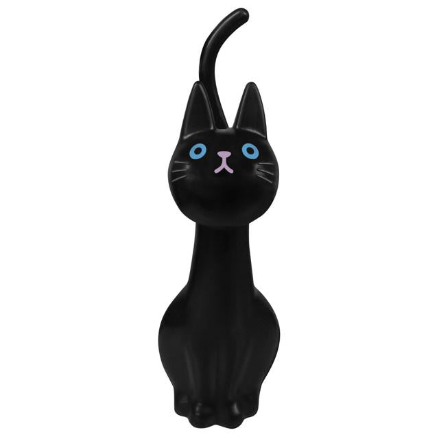 【ME99.クロ】 トイレブラシ かわいい 通販 おしゃれ コンパクト ポット セット 収納 トイレ掃除 ブラシ 猫グッズ 雑貨 ネコ ねこ ケースセット 掃除用品 猫雑貨 黒猫 ねこのしっぽの物語