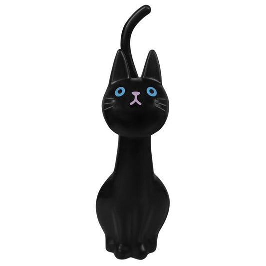 【ME99.クロ】 トイレブラシ かわいい 通販 おしゃれ コンパクト ポット セット 収納 トイレ掃除 ブラシ 猫グッズ 雑貨 ネコ ねこ ケースセット 掃除用品 猫雑貨 黒猫 ねこのしっぽの物語