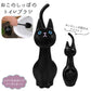 【ME99.クロ】 トイレブラシ かわいい 通販 おしゃれ コンパクト ポット セット 収納 トイレ掃除 ブラシ 猫グッズ 雑貨 ネコ ねこ ケースセット 掃除用品 猫雑貨 黒猫 ねこのしっぽの物語
