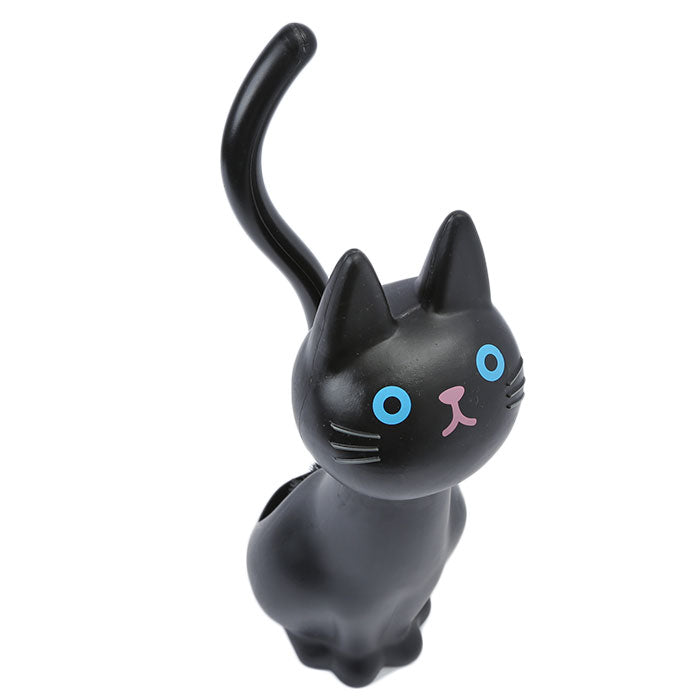 【ME99.クロ】 トイレブラシ かわいい 通販 おしゃれ コンパクト ポット セット 収納 トイレ掃除 ブラシ 猫グッズ 雑貨 ネコ ねこ ケースセット 掃除用品 猫雑貨 黒猫 ねこのしっぽの物語