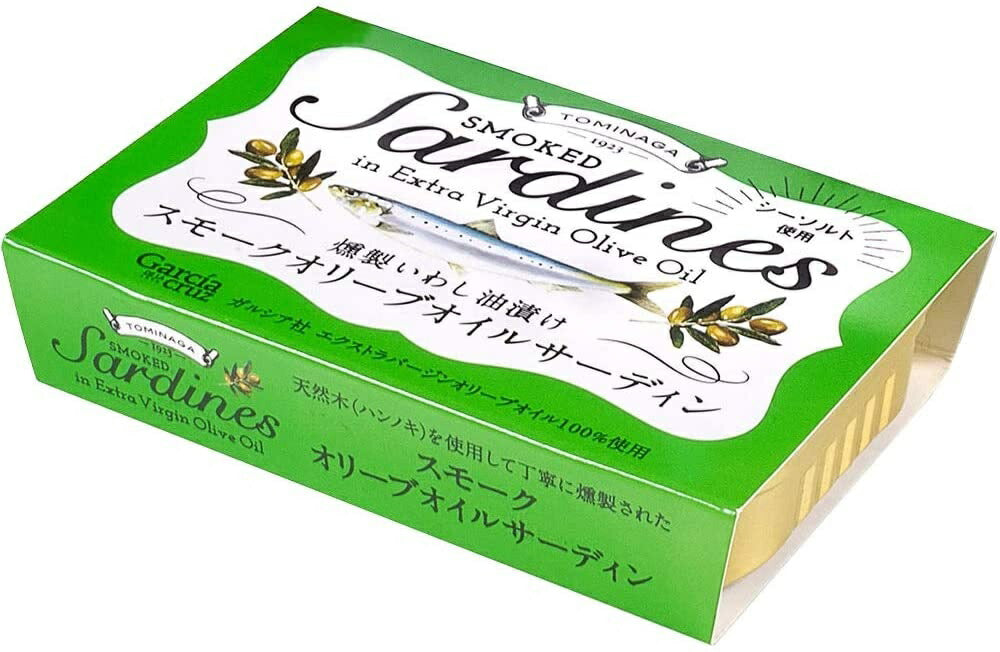 【送料無料】【化学調味料不使用】富永貿易 スモークオリーブオイルサーディン 100g×12個[燻製いわし油漬け ラトビア産 ]