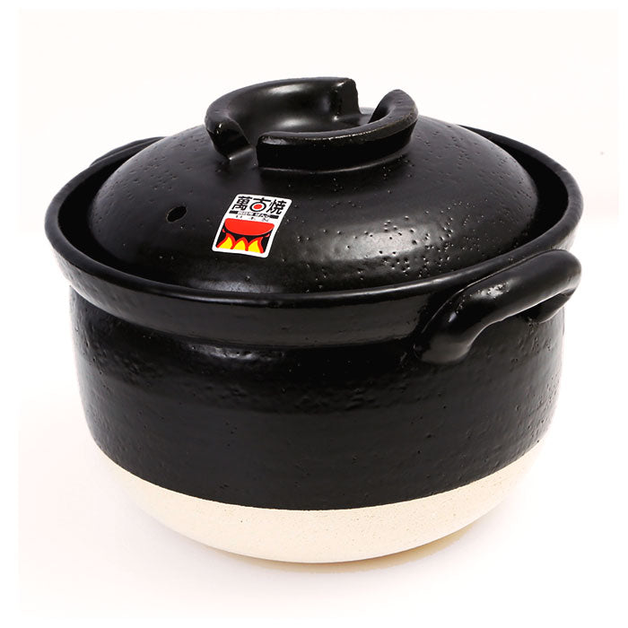 【ブラック・土鍋3合炊き】 炊飯土鍋 3合 通販 土鍋 ご飯鍋 ごはん鍋 ごはん 炊飯鍋 糖質制限 ガスコンロ専用 おしゃれ プレゼント 御飯鍋3合 日本製 キッチンファブリック 台所用品 調理器具 カクセー