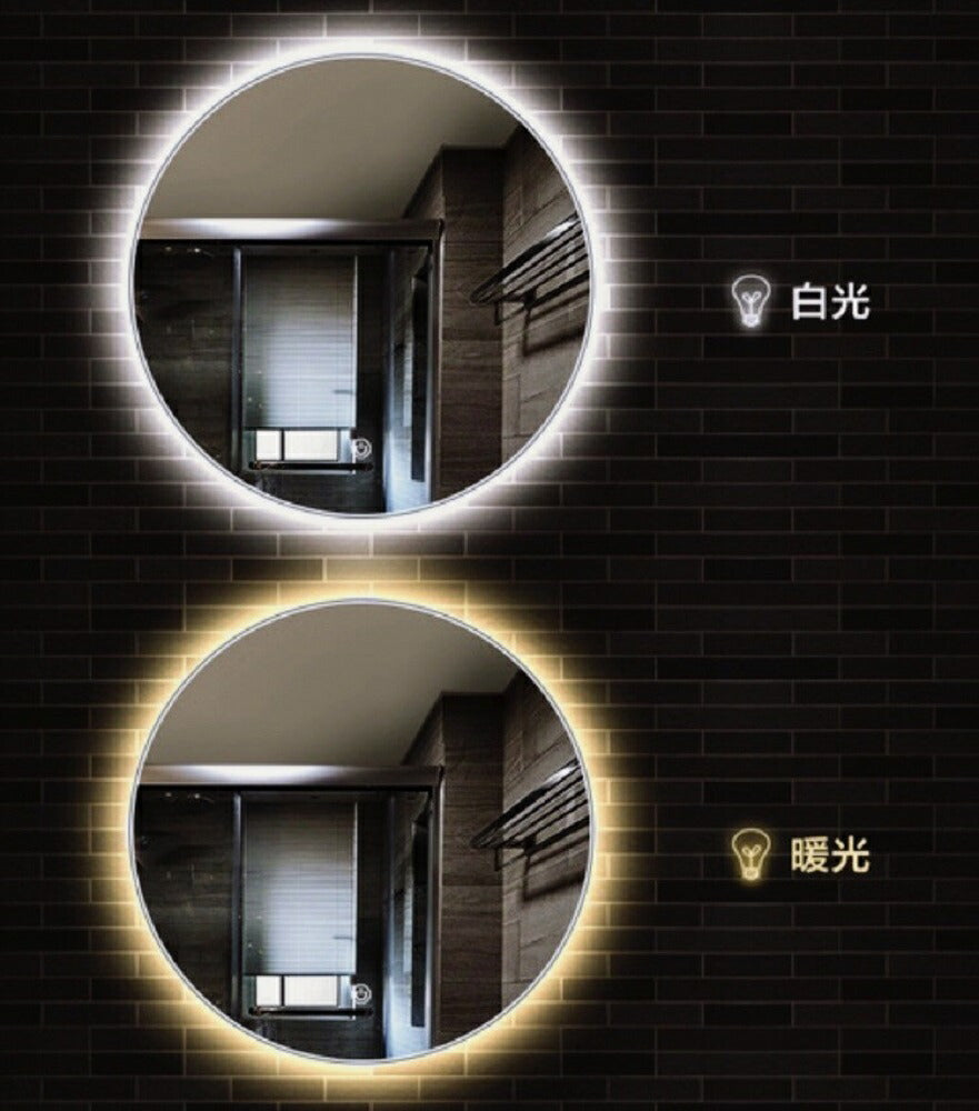 LED 丸 高級 ホテル ミラー (丸型60cm) ミラー ライト付き おしゃれ ホテルミラー 調光 ウォールミラー コンセント付き 鏡 ライト付きミラー 曇り止め 壁掛けミラー 壁掛け 丸い鏡 おしゃれ 丸ミラー 円形 シンプル 姿見 全身鏡 モダン 北欧 インテリア 新築 リフォーム 美容