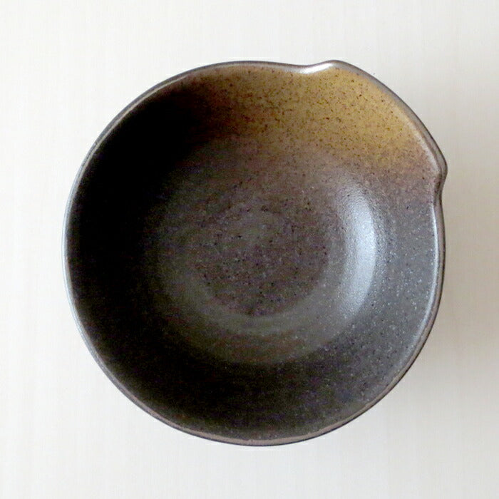 金茶吹 京とんすい 長辺12.6cm No.11 土鍋小物 取り分け小鉢 食器 とん水 呑水 国産 良質 美濃焼 深皿 yamaki  陶器のふる里  stockヤ