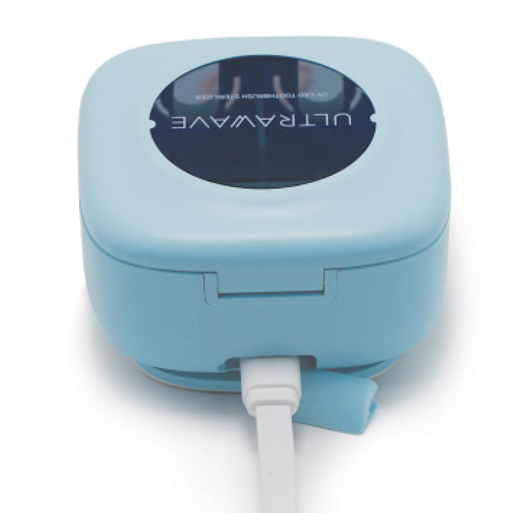 ULTRAWAVE UV-C LED充電式歯ブラシ除菌ホルダー2連 ホワイト (MDK-TS22 WH)