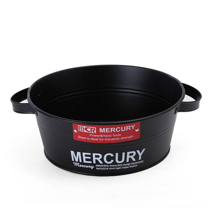 【カーキ・タブバケツ】 マーキュリー バケツ 通販 ブリキバケツ 雑貨 おしゃれ MERCURY タブバケツ ブリキ スチール ガーデニング 花壇 寄せ植え 鉢カバー ガレージ カー用品 ゴミ箱 掃除用品