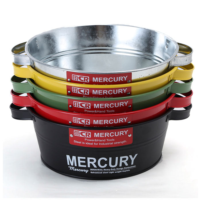 【カーキ・タブバケツ】 マーキュリー バケツ 通販 ブリキバケツ 雑貨 おしゃれ MERCURY タブバケツ ブリキ スチール ガーデニング 花壇 寄せ植え 鉢カバー ガレージ カー用品 ゴミ箱 掃除用品