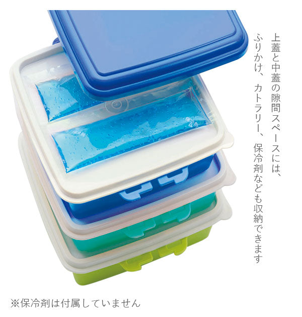 【P.ピンク・ピクニックケース小】 弁当箱 3段 小 通販 重箱 お重 三段 スクエア型 角型 ランチボックス ランチBOX 行楽弁当 ピクニックケース 行楽弁当 コンパクト ファミリーサイズ 家族 運動会 ピクニック