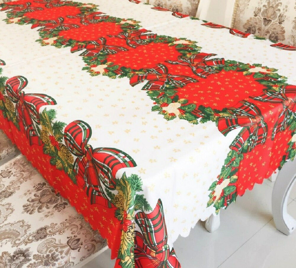 雑貨 テーブルクロス 180cmx150cm クリスマス christmas Xmas クロス カバー クロス 汚れ防止 デスクマット マット 撥水 滑り止め ずれ防止 テーブルクロス 食卓カバー テーブルランナー テーブルカバー インテリア 北欧 ホーム キッチン