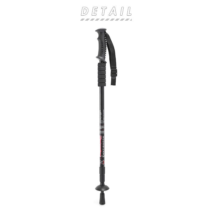 【ブラック・ステッキ】 トレッキングポール 通販 トレッキング ステッキ ストック 登山 山登り ハイキング ウォーキング 旅行 トラベル ストラップ付き 軽量 軽い アルミ製 長さ調節 伸縮 アルミニウム