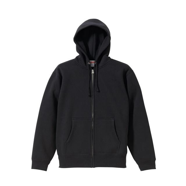 【002.ブラック・Mサイズ】 ユナイテッドアスレ パーカー 通販 スウェット トレーナー フルジップ  裏起毛 メンズ レディース 10.0oz 10.0オンス United Athle 5620-01 シンプル 無地 ビッグシルエット