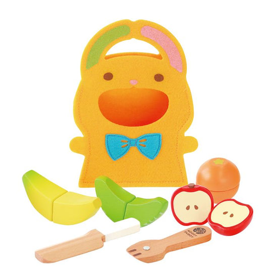 ままごと キッチン 木製 おままごと 食べ物 セット ウッディプッディ はじめての食育 もぐもぐフルーツセット おもちゃ キッチン 子供 玩具 知育 ままごと 天然木 G05-1171 WOODY PUDDY