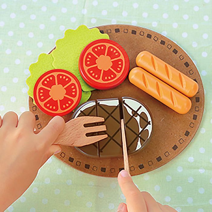 ままごと キッチン 木製 おままごと 調理器具 ウッディプッディ はじめてのおままごと 洋食屋さんセット おもちゃ キッチン 子供 玩具 知育 天然木 G05-1173 WOODY PUDDY