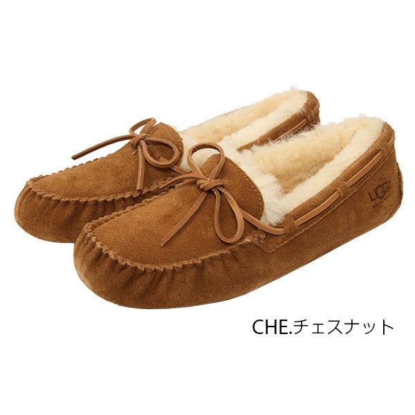 【US10(約28.0cm)・CHE.チェスナット】 30日間交換OK UGG メンズ 通販/正規品 おすすめ レザー 定番 本革 ボア ファー デッキシューズ ローファー アグ OLSEN オルセン モカシン