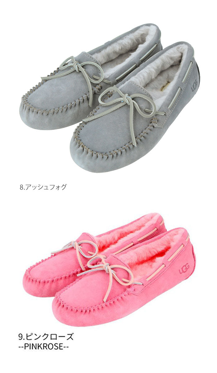 【1.ブラック(BLACK)・US5(22.0cm)】 安心の30日交換OK!  UGG ダコタ 1107949 5612 STYLE# 定番 スリッポン ムートン DAKOTA 正規品 アグ モカシン