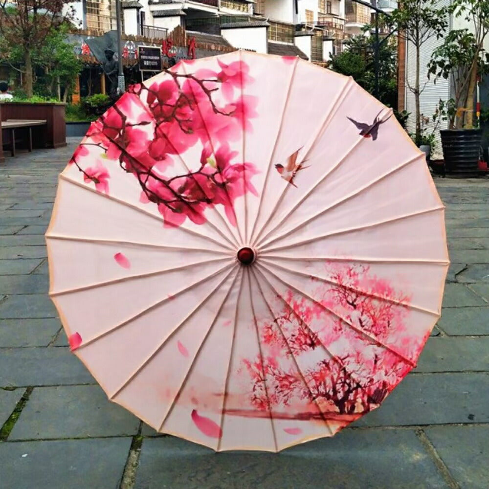 傘 和傘 桜 鳥 晴雨兼用 和風傘 かさ 木製 雨傘 和風 和柄 レディース UVカット SNS 撮影用 アンブレラ ゴシック クラシック 日傘 婦人傘 パラソル クラシカル ゆめかわ 遮光 女性 男性 レトロ 軽量 個性 おしゃれ オシャレ
