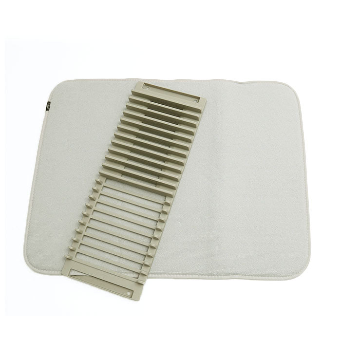 【ライトグレー・水切りマット】 水切りマット キッチン 通販 ラック ユードライ Udry ドライングマット Drying Mat 吸水マット 折りたたみ ブランド Umbra アンブラ 330720 水周り シンク 食器 乾燥 キッチングッズ