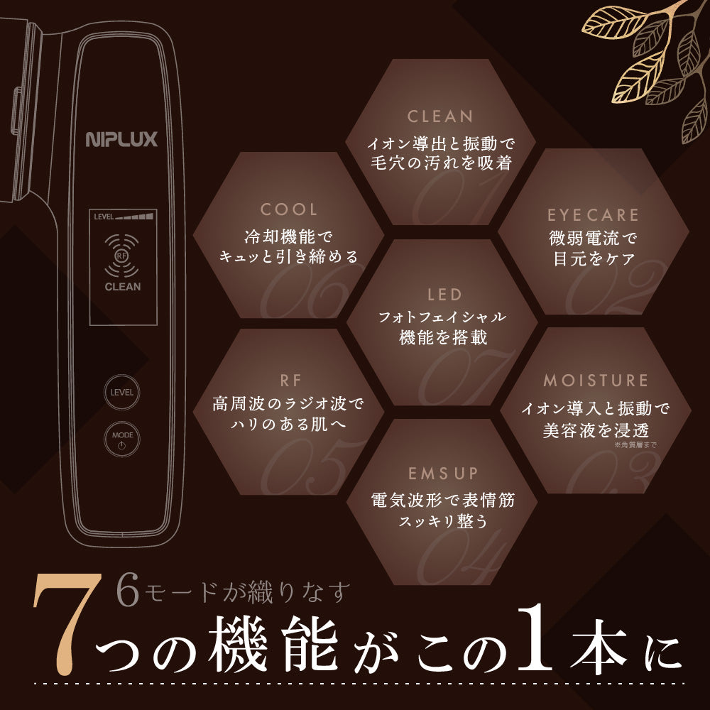 NIPLUX BEAUTY VIOLUS ヴィオラス 美顔器 リフトアップ ems