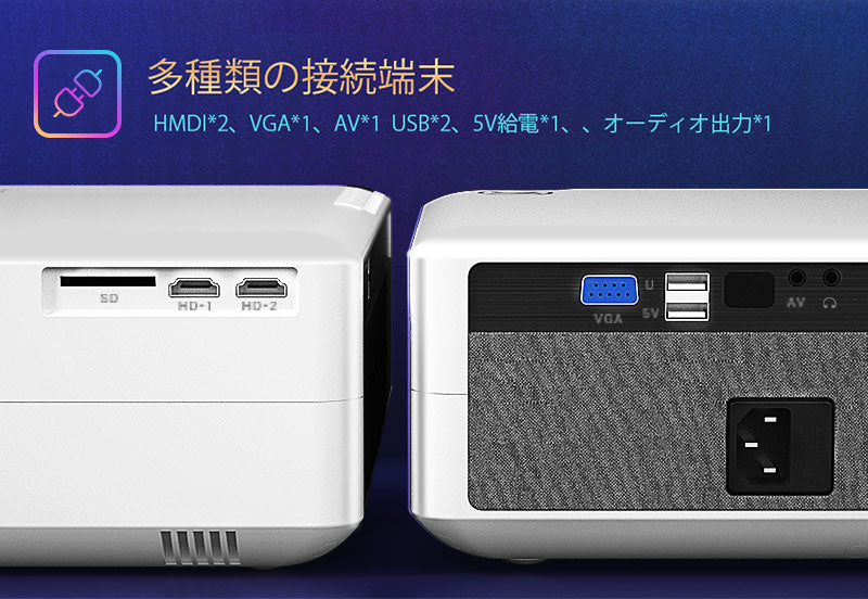 VANKYO プロジェクター 家庭用 小型 スマホ HD 6000ルーメン Leisure V630 vankyo-004