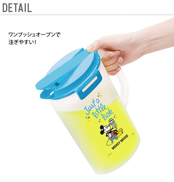 【ブルー・冷水筒】 ピッチャー 2.0L ASVEL アスベル  通販 ドリンクビオ DRINK VIO 2リットル 2000ml 冷水筒 かわいい おしゃれ 水差し 冷水ポット 麦茶ポット サイドロック付き ワンプッシュ 洗いやすい