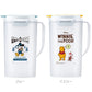 【ブルー・冷水筒】 ピッチャー 2.0L ASVEL アスベル  通販 ドリンクビオ DRINK VIO 2リットル 2000ml 冷水筒 かわいい おしゃれ 水差し 冷水ポット 麦茶ポット サイドロック付き ワンプッシュ 洗いやすい
