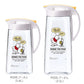 【PO20.プーさん・2.1L】 ピッチャー ASVEL アスベル  通販 ドリンクビオ DRINK VIO 冷水筒 1.6L 1600ml 2.1L 2100ml 縦横 タテヨコ 耐熱 冷水ポット 2L 麦茶ポット 横置きOK ワンプッシュ 洗いやすい 清潔