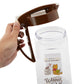 【PO20.プーさん・2.1L】 ピッチャー ASVEL アスベル  通販 ドリンクビオ DRINK VIO 冷水筒 1.6L 1600ml 2.1L 2100ml 縦横 タテヨコ 耐熱 冷水ポット 2L 麦茶ポット 横置きOK ワンプッシュ 洗いやすい 清潔