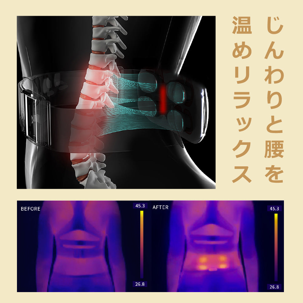NIPLUX WAISTUPLUS　運動補助器 電気刺激 低周波 温熱