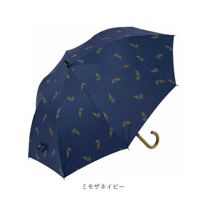 【ヒートカットネイビー・晴雨兼用長傘】 晴雨兼用 長傘 50cm 通販 晴雨兼用傘 傘 かさ レディース 雨傘 日傘 パラソル ブラックコーティング アンブレラ おしゃれ かわいい 可愛い シンプル 通勤 通学 手開き 女性 婦人 女の子