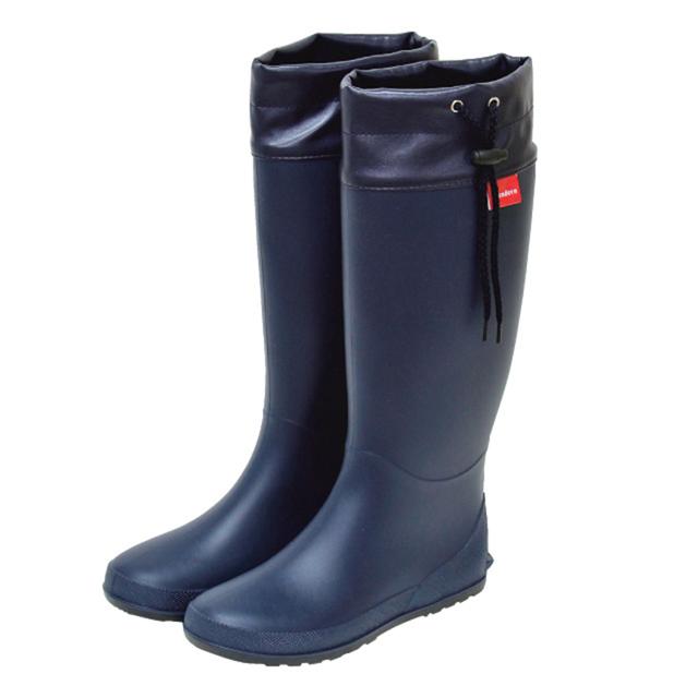 【ネイビー・M(23-24cm)】 レインブーツ レディース ロング 通販 折りたたみ 折り畳み フォールディングレインブーツ ポケッタブル パッカブル 軽量 軽い 長靴 おしゃれ 雨靴 かわいい 雨具 レイングッズ
