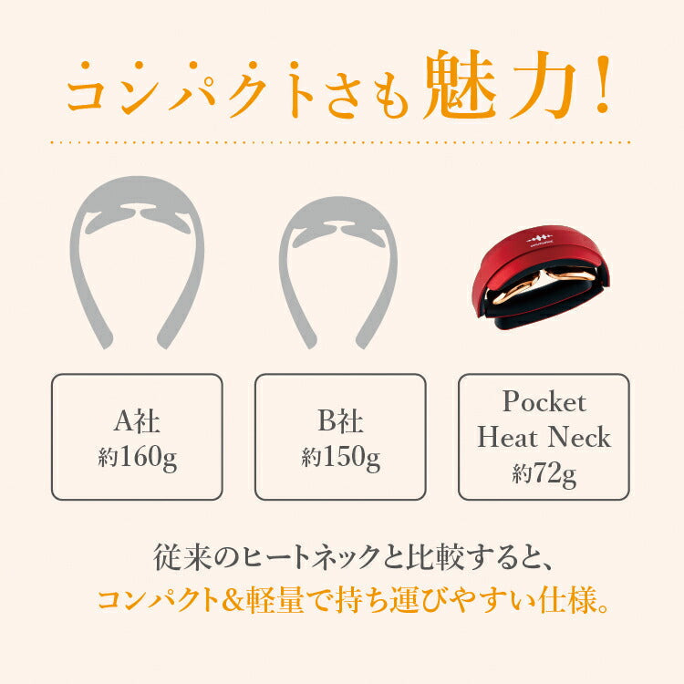 【WAVEWAVE公式Pocket Heat Neck】 TV・雑誌で紹介  超軽量 温熱 EMS リラックス EMS ネック ヒートネック 低周波 肩 首こり 解消グッズ プレゼント 実用的 ギフト 妻 首マッサージ マッサージ器ではありません