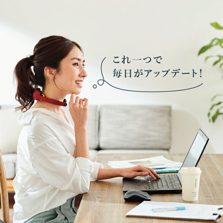 【WAVEWAVE公式Pocket Heat Neck】 TV・雑誌で紹介  超軽量 温熱 EMS リラックス EMS ネック ヒートネック 低周波 肩 首こり 解消グッズ プレゼント 実用的 ギフト 妻 首マッサージ マッサージ器ではありません