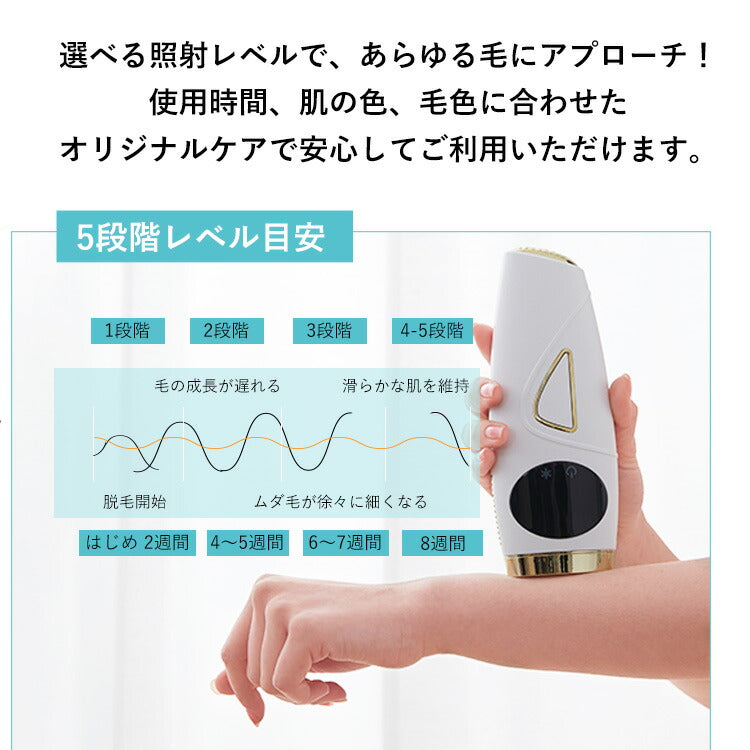 【WAVEWAVE公式 Hair Removal】 脱毛 脱毛器 脱毛機 痛くない フラッシュ ipl 光脱毛器 vio レーザー ヒゲ脱毛 光美容器  軽量サロン級 家庭用脱毛器 99万発 シェーバー 冷却機能付き 簡単 美肌ケア プレゼント ギフト