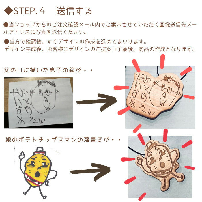 天然木の 子供の絵 キーホルダー ピンバッジ painter wooden charm ■ プレゼント 子供の絵 こどもの絵 キーホルダー お絵かき 父の日 木製 ギフト 敬老の日 名入れ ギフト 内祝い 2歳 3歳 誕生日 誕生記念 父の日 母の日 卒業式 入学式