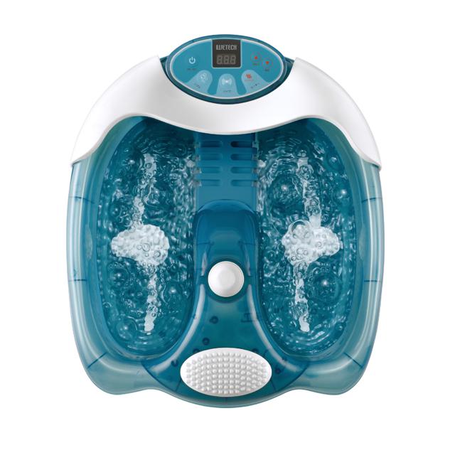 【ブルー・フットバス】 足湯 フットバス 通販 保温 足湯 マッサージ 器 足浴器 バブル 足温器 電気 マッサージ器 足 足裏 振動 ツボ押し つぼ押し 温度設定 加温 家電 マッサージ機器 ウィキャン 楽湯 極 きわみ