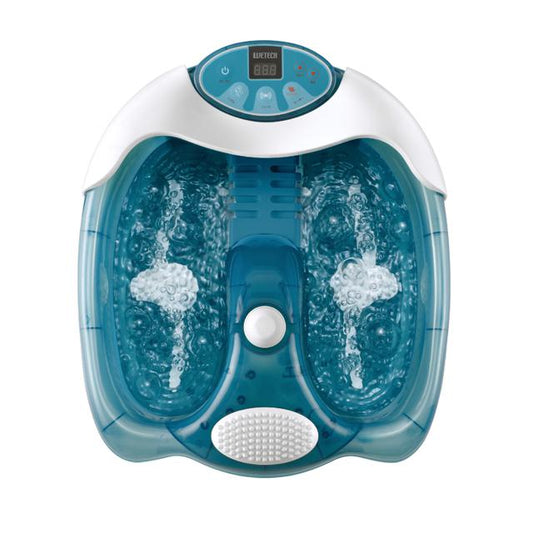 【ブルー・フットバス】 足湯 フットバス 通販 保温 足湯 マッサージ 器 足浴器 バブル 足温器 電気 マッサージ器 足 足裏 振動 ツボ押し つぼ押し 温度設定 加温 家電 マッサージ機器 ウィキャン 楽湯 極 きわみ