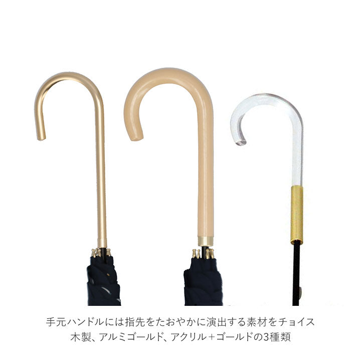 【ブルー・4767800.Sマーガレット】 wpc 傘 レディース 通販 晴雨兼用傘 長傘 晴雨兼用 8本骨 親骨 58cm 手開き UVカット 通学 通勤 ラッセルレース アイビーフラワー クリーミーフラワー ストライプマーガレット 小花