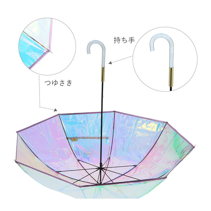 【GD/ピンクxイエロー・プラスチック傘】 wpc 傘 シャイニー 通販 ビニール レディース 長傘 ビニール傘 オシャレ おしゃれ パイピング 60cm 60センチ 8本骨 W by Wpc. ダブリュピーシー pt-au01 PT-028 PT-029 レディース雨傘