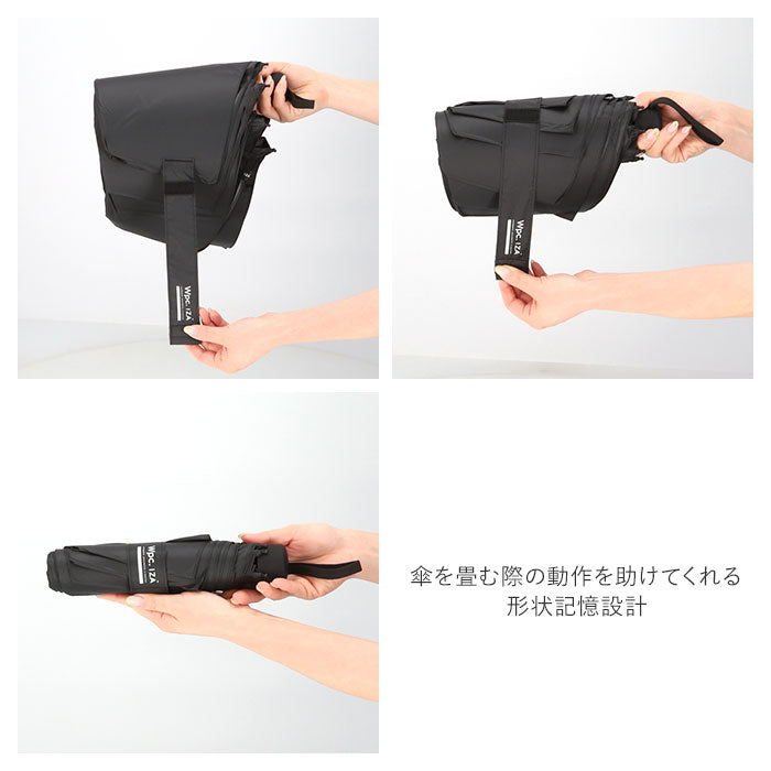 【ネイビー・折りたたみ傘】 ワールドパーティー wpc 折りたたみ傘 ZA004 通販 晴雨兼用傘 メンズ ブランド IZA 簡単 開閉 傘 60cm 完全遮光 100％ 折り畳み傘 雨傘 日傘 おしゃれ uvカット 紫外線 対策 無地