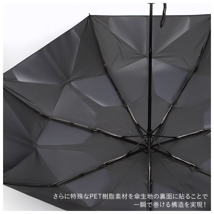 【ネイビー・折りたたみ傘】 ワールドパーティー wpc 折りたたみ傘 ZA004 通販 晴雨兼用傘 メンズ ブランド IZA 簡単 開閉 傘 60cm 完全遮光 100％ 折り畳み傘 雨傘 日傘 おしゃれ uvカット 紫外線 対策 無地