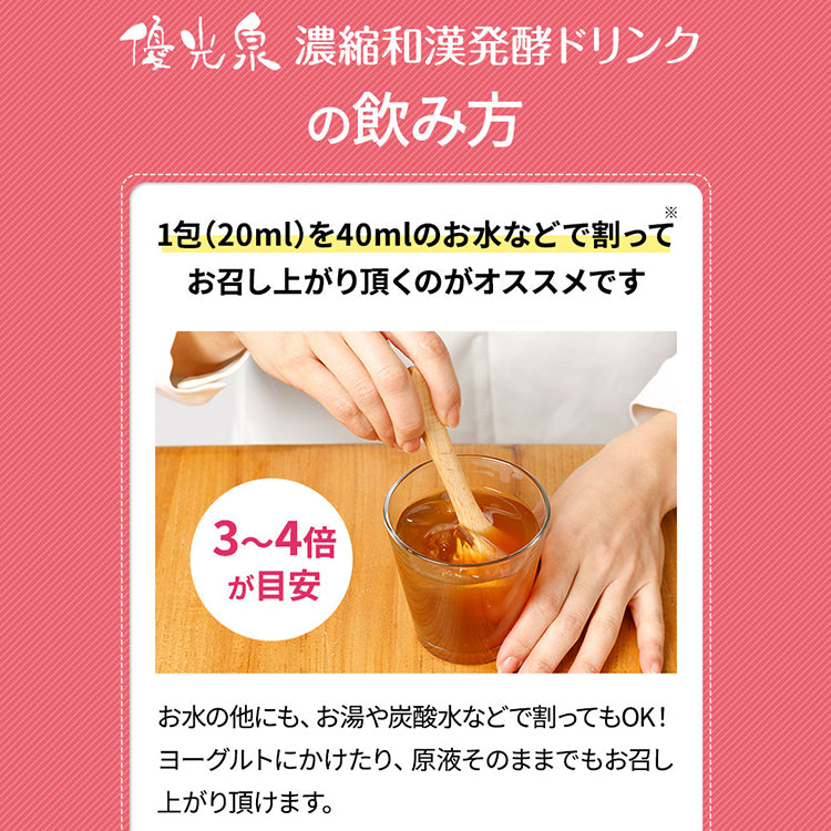 ポケット優光泉 濃縮和漢発酵ドリンク 約1週間分