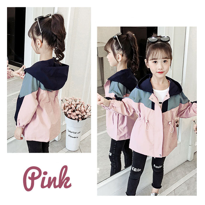 【ネイビー・140CM】 子供服 上着 通販 薄手 キッズ ジャケット トップス 110cm 120cm 130cm 140cm 150cm 160cm 服 女の子 小学生 園児 羽織 女子 登校 保育園 登園 ガールズ 普段着 ジャンバー かわいい