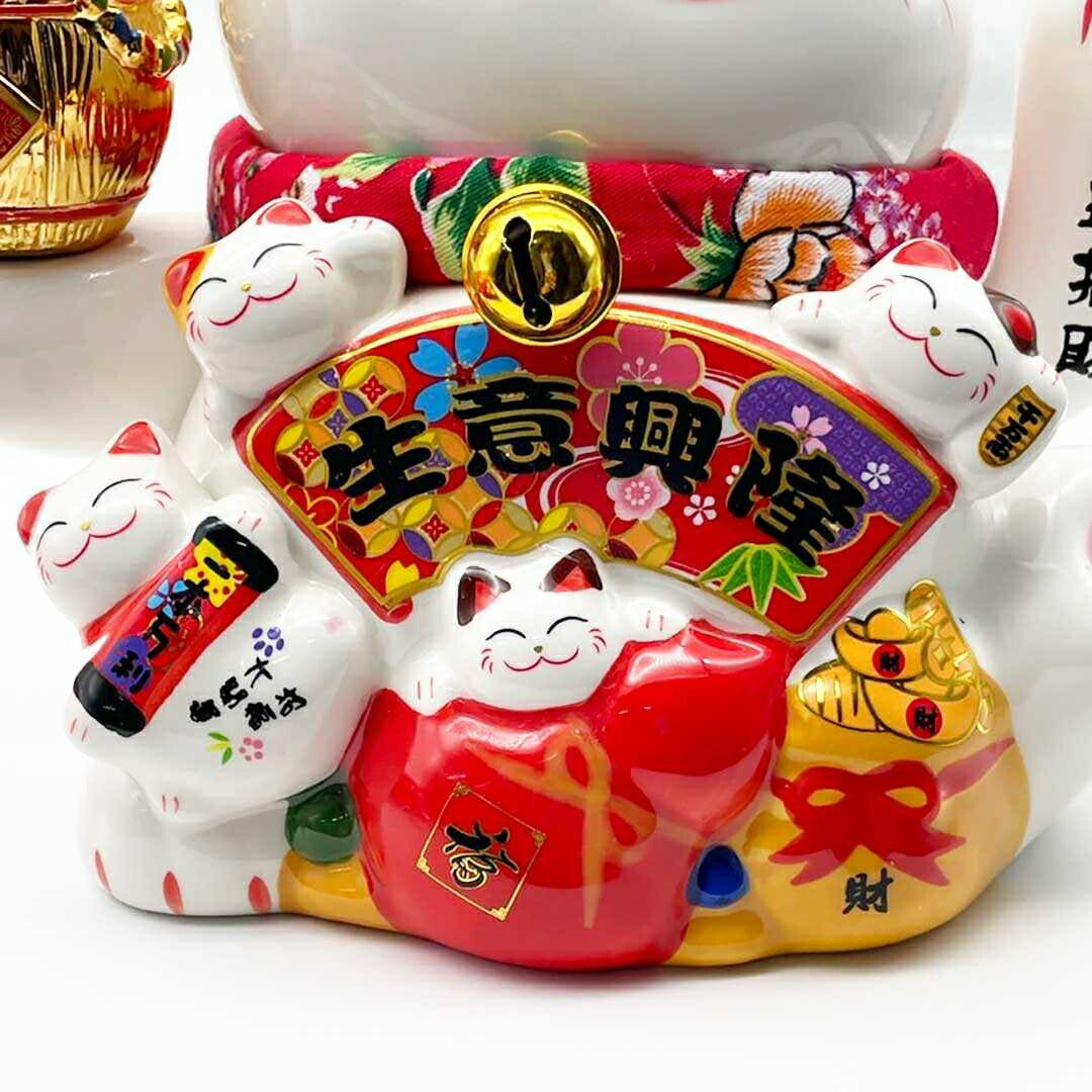 風水 置物 招き猫 生意興隆 千万両 福 招財 劫財 金 風水アイテム 金運アップ 財運 金運 恋愛 健康 仕事 家庭 華やか 商売繁盛 幸運 開運 富 スピリチュアル お金持ち ご利益 御利益 御守り ハッピー 幸せ かわいい 可愛い